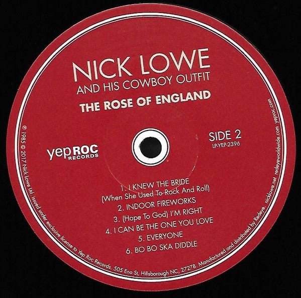 Nick Lowe And His Cowboy Outfit - The Rose Of England | Mint (M) Mint (M)-Classic Vinyl Record