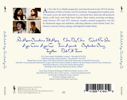 As You Like It - (PRESALE 6/19/26) Ages Come and Ages Go (MOD CD) |-Classic Vinyl Record