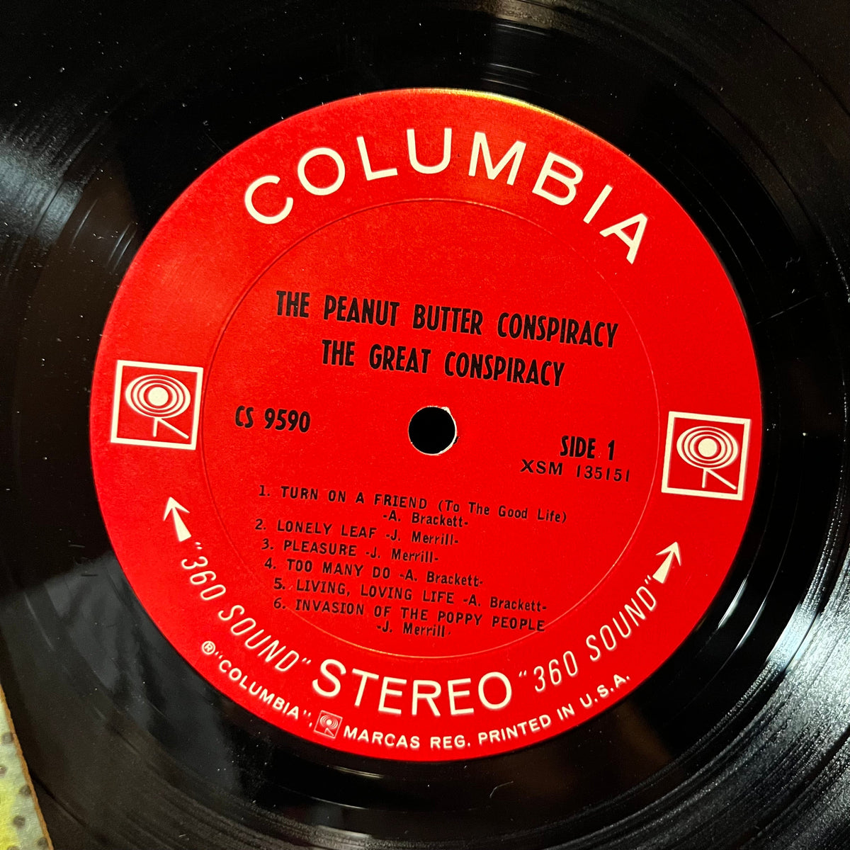 The Peanut Butter Conspiracy - The Great Conspiracy (VINYL LP COLUMBIA CS 9590 1967) | Excellent+ (EX+) Very Good (VG)-Classic Vinyl Record