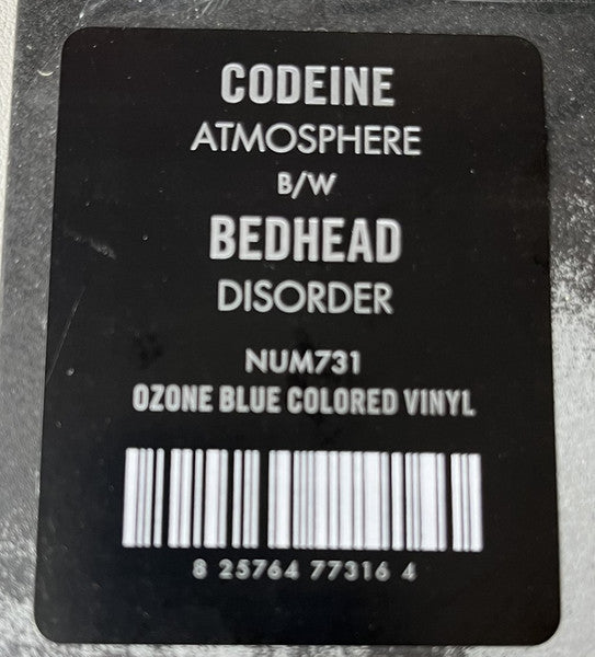 Codeine - Atmosphere B/W Disorder | Mint (M) Mint (M)-Classic Vinyl Record