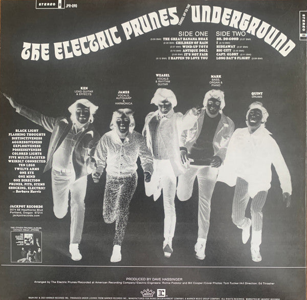 The Electric Prunes - Underground (LIGHT BLUE VINYL) | Mint (M) Mint (M)-Classic Vinyl Record