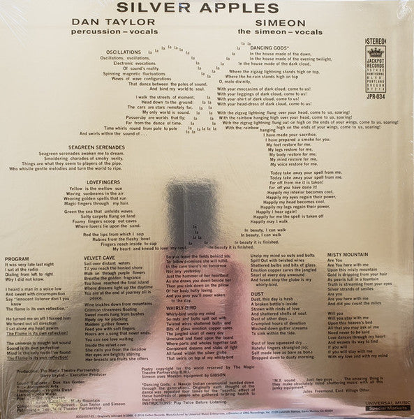 Silver Apples - Silver Apples (SMOKE COLOR VINYL) | Mint (M) Mint (M)-Classic Vinyl Record