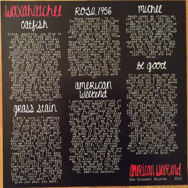 Waxahatchee - American Weekend | Mint (M) Mint (M)-Classic Vinyl Record