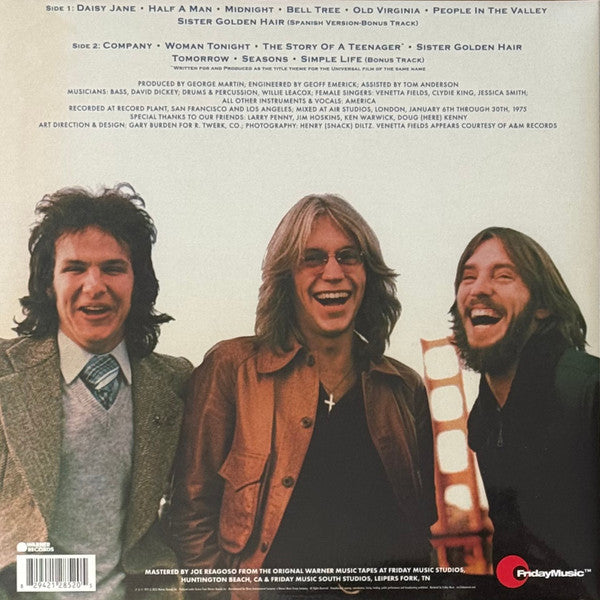 America (2) - Hearts (BF RSD 2025 VINYL) |-Classic Vinyl Record