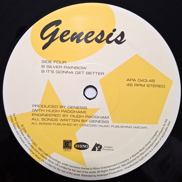 Genesis - Genesis (AARP 2xVINYL) | Mint (M) Mint (M)-Classic Vinyl Record