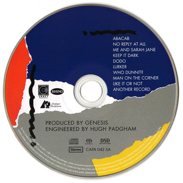 Genesis - Abacab (SACD) | Mint (M) Mint (M)-Classic Vinyl Record