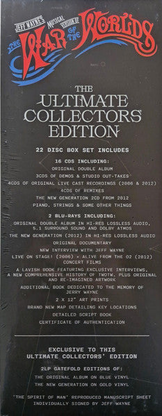 Jeff Wayne - Jeff Wayne's Musical Version Of The War Of The Worlds (VINYL & CD BOX SET) |-Classic Vinyl Record