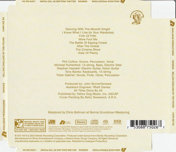 Genesis - Selling England By The Pound (SACD) | Mint (M) Mint (M)-Classic Vinyl Record