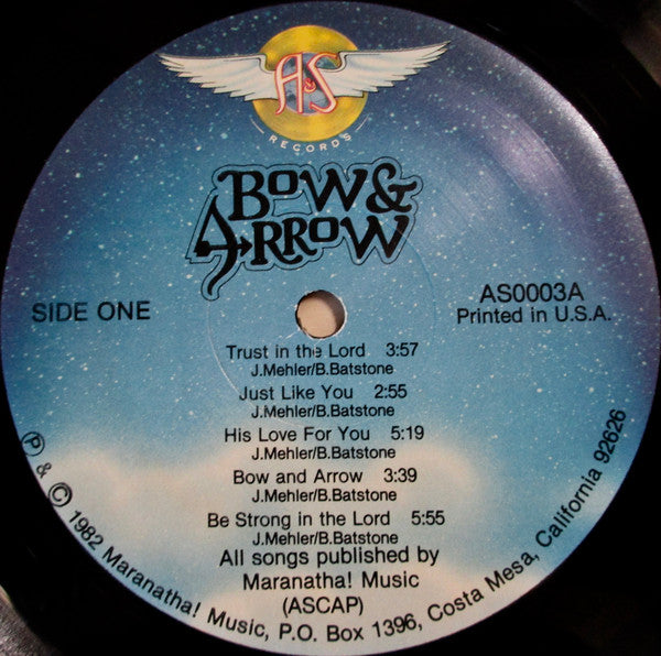 John Mehler - Bow & Arrow (VINYL) | Excellent+ (EX+) Very Good Plus (VG+)-Classic Vinyl Record
