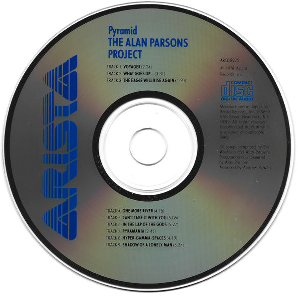 The Alan Parsons Project - Pyramid (cd) | Excellent+ (EX+) Excellent+ (EX+)-Classic Vinyl Record