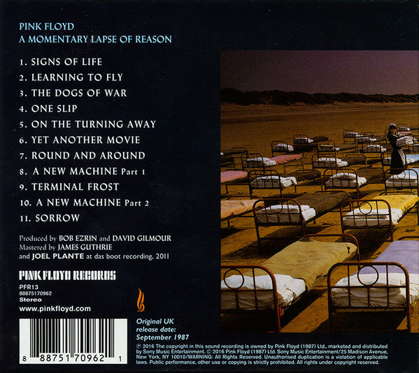 Pink Floyd - A Momentary Lapse Of Reason (CD) | Excellent+ (EX+) Excellent (EX)-Classic Vinyl Record
