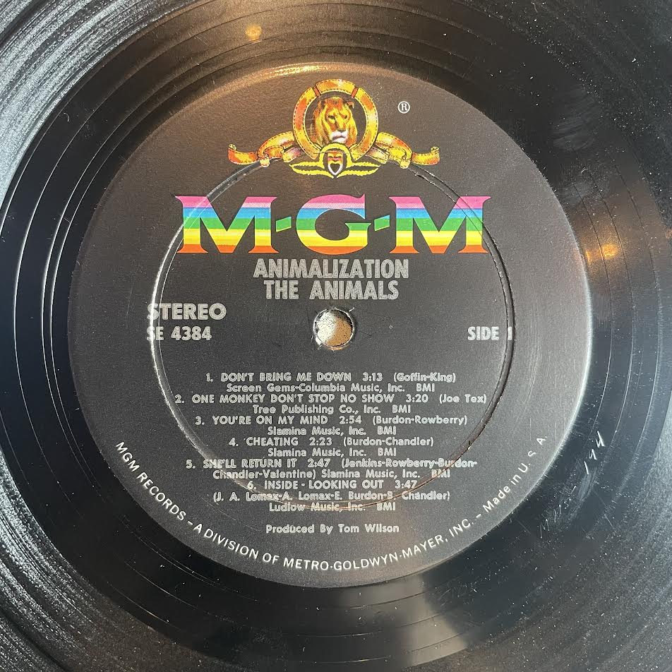 The Animals - Animalization (VINYL) | Excellent+ (EX+) Excellent (EX)-Classic Vinyl Record