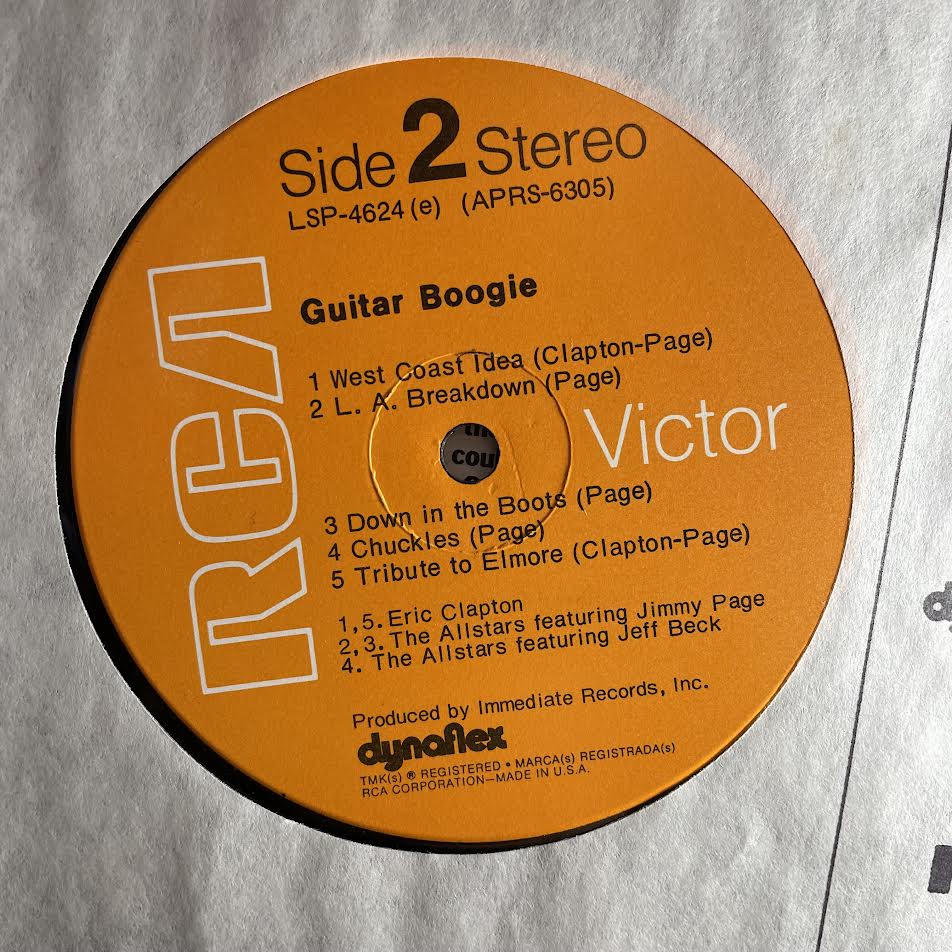 Eric Clapton - Guitar Boogie (VINYL) | Excellent+ (EX+) Very Good Plus (VG+)-Classic Vinyl Record