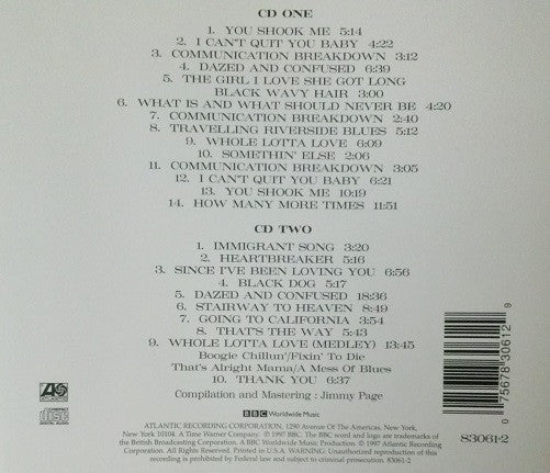 Led Zeppelin - BBC Sessions (2xCD) | Excellent+ (EX+) Excellent+ (EX+)-Classic Vinyl Record