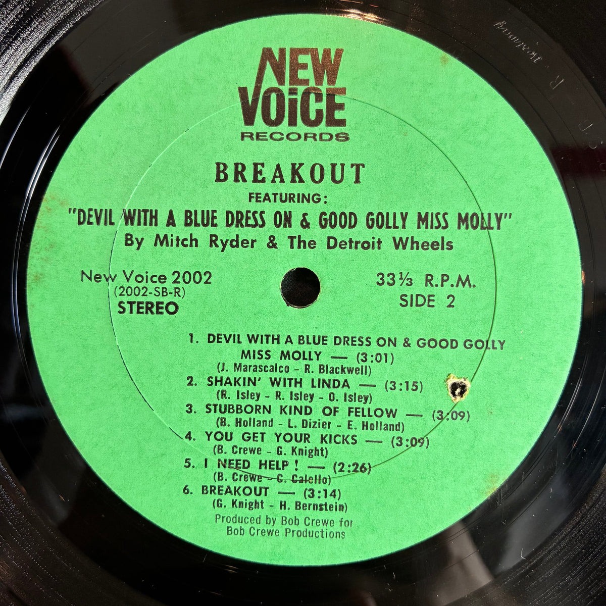 Mitch Ryder & The Detroit Wheels - Breakout…!!! (VINYL) | Excellent+ (EX+) Very Good Plus (VG+)-Classic Vinyl Record