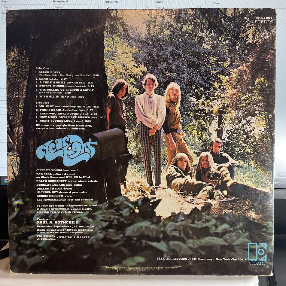 Clear Light (2) - Clear Light (VINYL) | Excellent+ (EX+) Excellent (EX)-Classic Vinyl Record