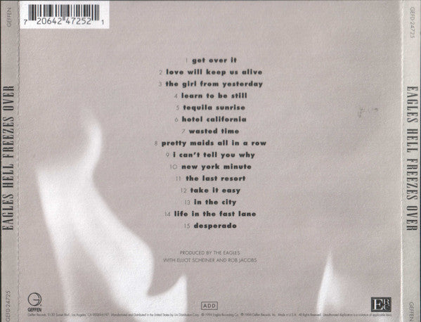 Eagles - Hell Freezes Over (CD) | Excellent+ (EX+)-Classic Vinyl Record