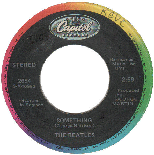 The Beatles - Something / Come Together (7" VINYL) | Excellent (EX) Very Good Plus (VG+)-Classic Vinyl Record