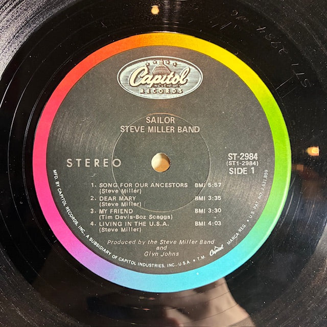 Steve Miller Band - Sailor (VINYL) | Excellent (EX) Very Good Plus (VG+)-Classic Vinyl Record