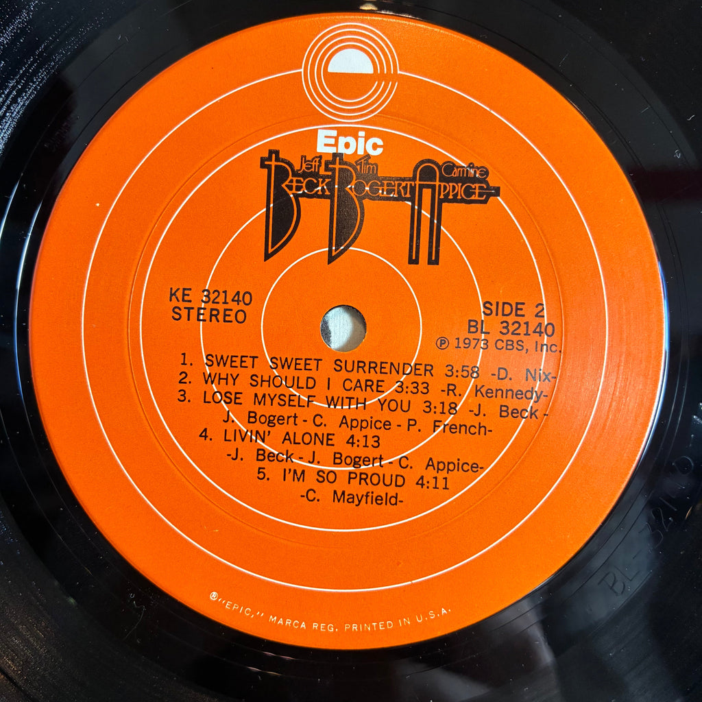 Beck, Bogert & Appice - Beck, Bogert & Appice (VINYL) | Excellent (EX) Excellent (EX)-Classic Vinyl Record