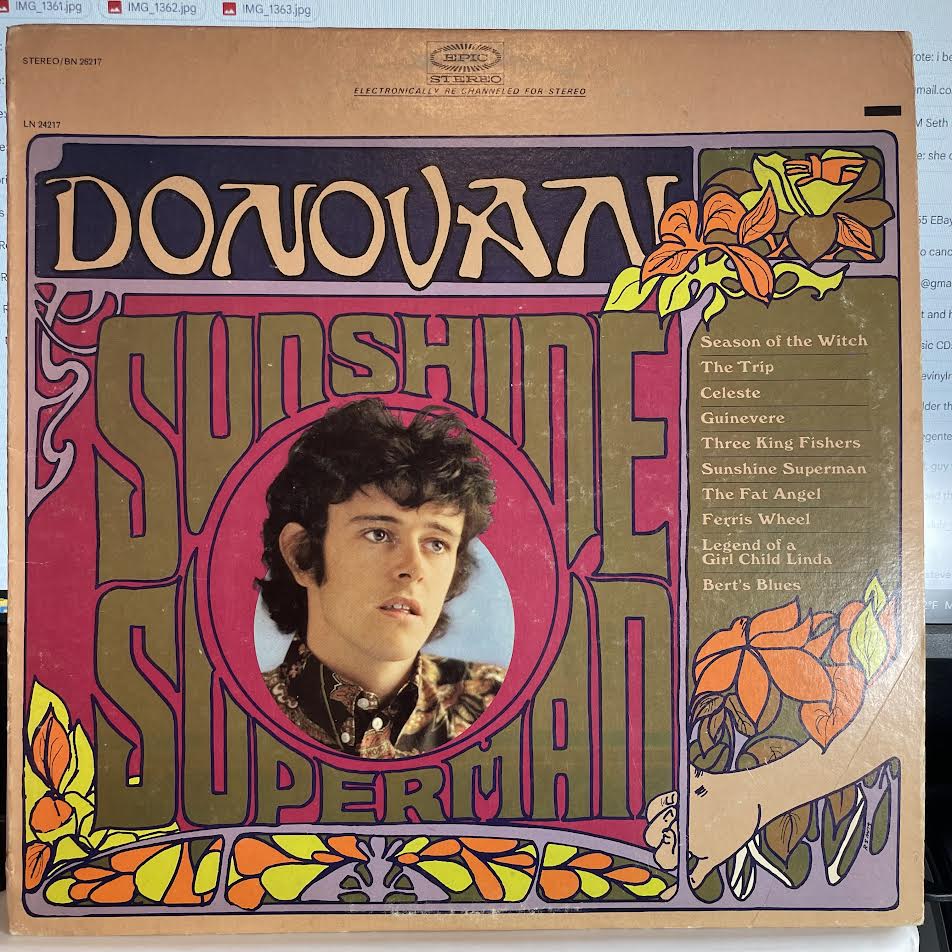 Donovan - Sunshine Superman (VINYL) | Excellent (EX) Excellent+ (EX+)-Classic Vinyl Record