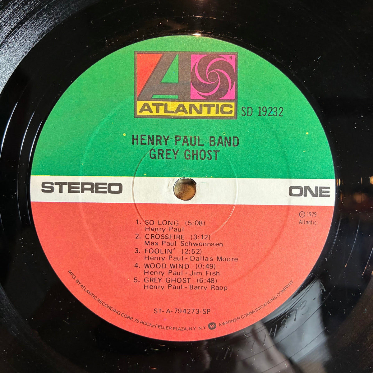 Henry Paul Band - Grey Ghost (VINYL) | Excellent (EX) Excellent+ (EX+)-Classic Vinyl Record