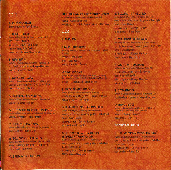 George Harrison - George Harrison And Friends - The Concert For Bangladesh (2xCD BOX) | Near Mint (NM) Near Mint (NM)-Classic Vinyl Record