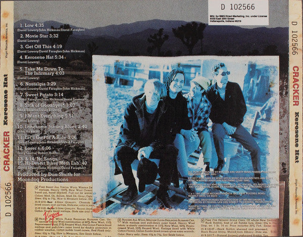 Cracker - Kerosene Hat (CD) | Near Mint (NM) Near Mint (NM)-Classic Vinyl Record