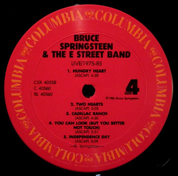 Bruce Springsteen & The E-Street Band - Live / 1975-85 (5x VINYL BOX SET) | Near Mint (NM or M-) Excellent (EX)-Classic Vinyl Record