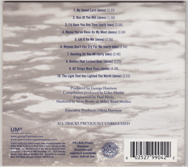 George Harrison - Early Takes Volume 1 (CD) | Near Mint (NM) Near Mint (NM)-Classic Vinyl Record