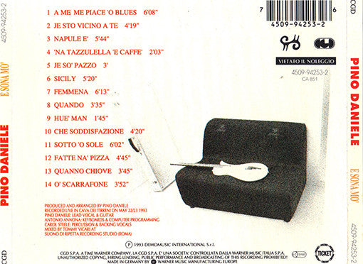 Pino Daniele - E Sona Mo' (CD) | Near Mint (NM or M-) Excellent (EX)-Classic Vinyl Record