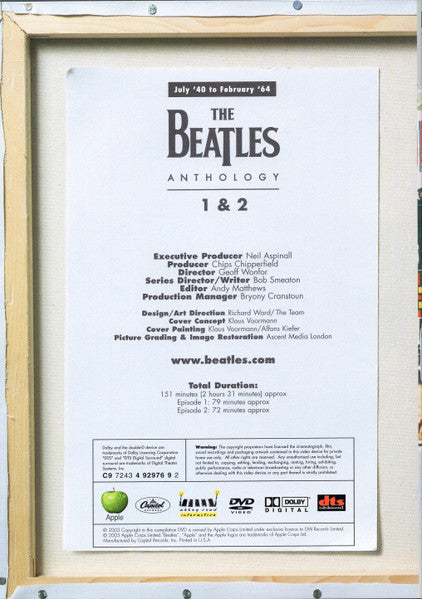 The Beatles - Anthology (DVD BOX - MISSING DISC 1) |-Classic Vinyl Record