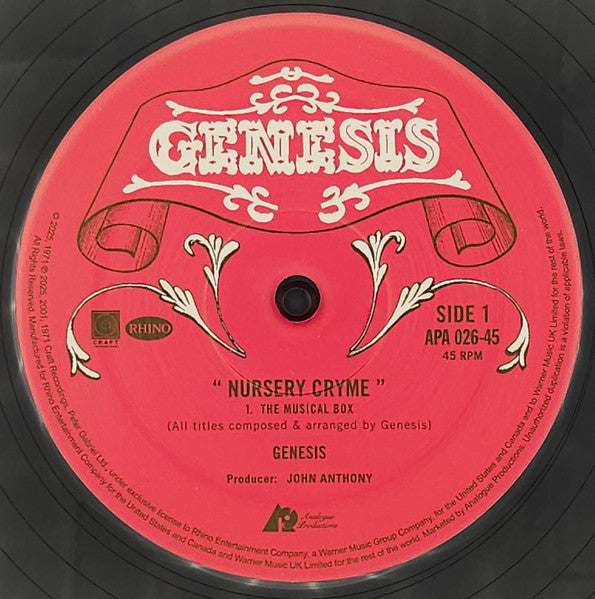 Genesis - Nursery Cryme (2xVINYL AUDIOPHILE) |-Classic Vinyl Record