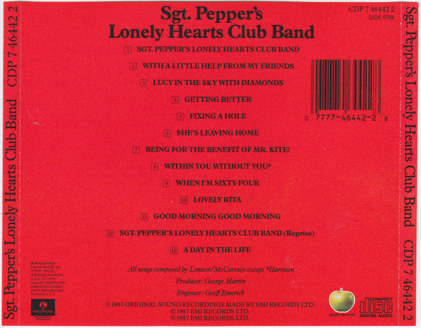 The Beatles - Sgt. Pepper's Lonely Hearts Club Band (CD) | Near Mint (NM) Near Mint (NM)-Classic Vinyl Record