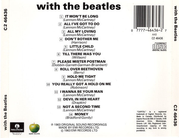 The Beatles - With The Beatles (CD CANADA) | Near Mint (NM) Excellent (EX)-Classic Vinyl Record