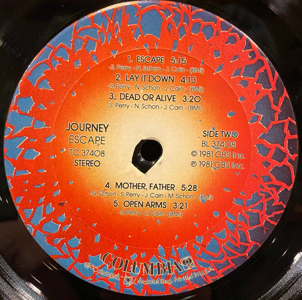 Journey - Escape | Near Mint (NM) Very Good (VG)-Classic Vinyl Record