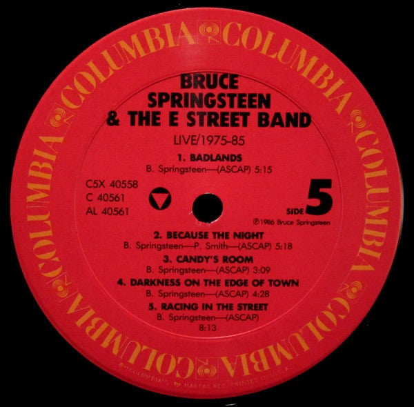 Bruce Springsteen & The E-Street Band - Live / 1975-85 (5x VINYL BOX SET) | Near Mint (NM or M-) Excellent (EX)-Classic Vinyl Record
