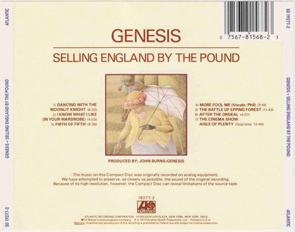 Genesis - Selling England By The Pound (CD) | Near Mint (NM)-Classic Vinyl Record