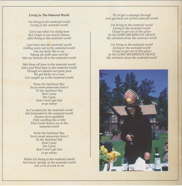George Harrison - Living In The Material World (CD) | Near Mint (NM) Near Mint (NM)-Classic Vinyl Record