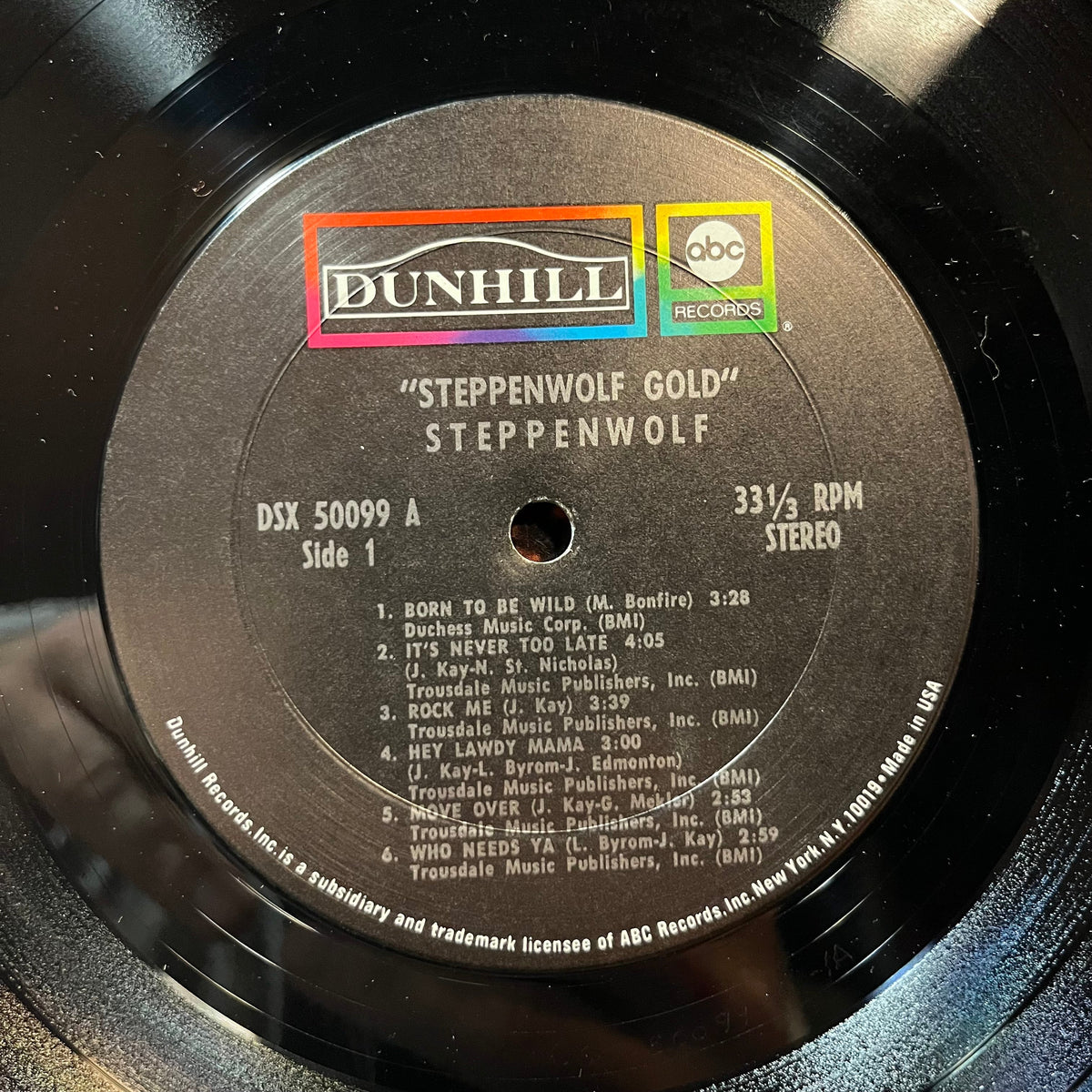 Steppenwolf - Gold (Their Great Hits)(VINYL LP ABC DSX 50099 1972) | USED Near Mint (NM or M-) Very Good (VG)-Classic Vinyl Record