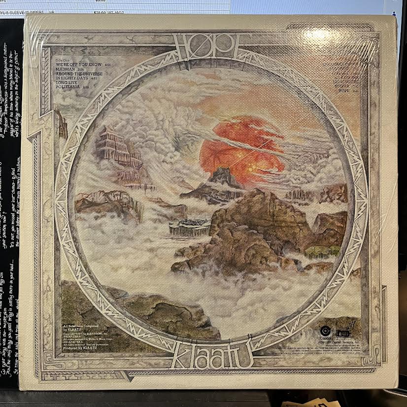 Klaatu - Hope (VINYL) | Near Mint (NM) Near Mint (NM)-Classic Vinyl Record