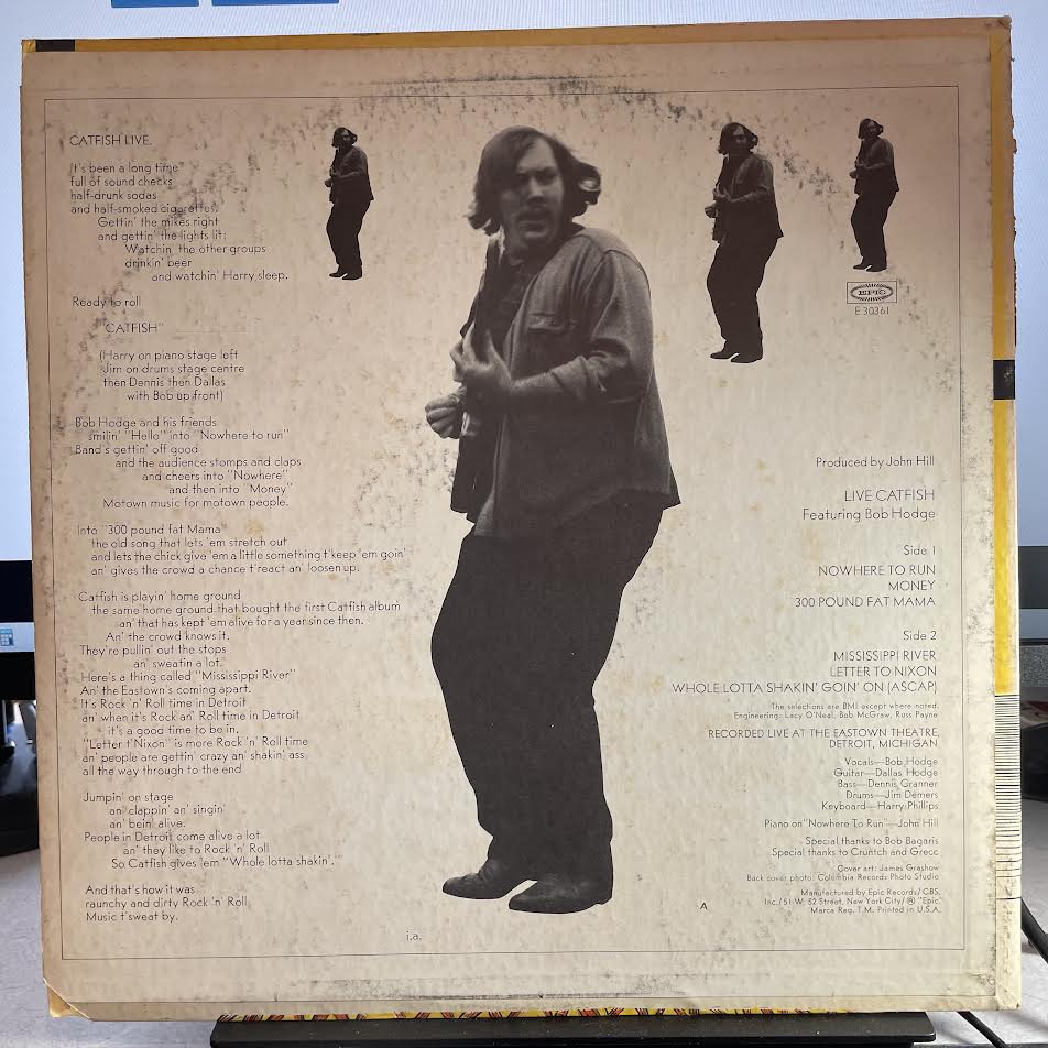 Catfish (6) - Live Catfish (VINYL) | Near Mint (NM) Very Good Plus (VG+)-Classic Vinyl Record