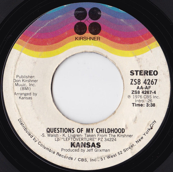 Kansas (2) - Carry On Wayward Son (7") | Near Mint (NM) Near Mint (NM)-Classic Vinyl Record