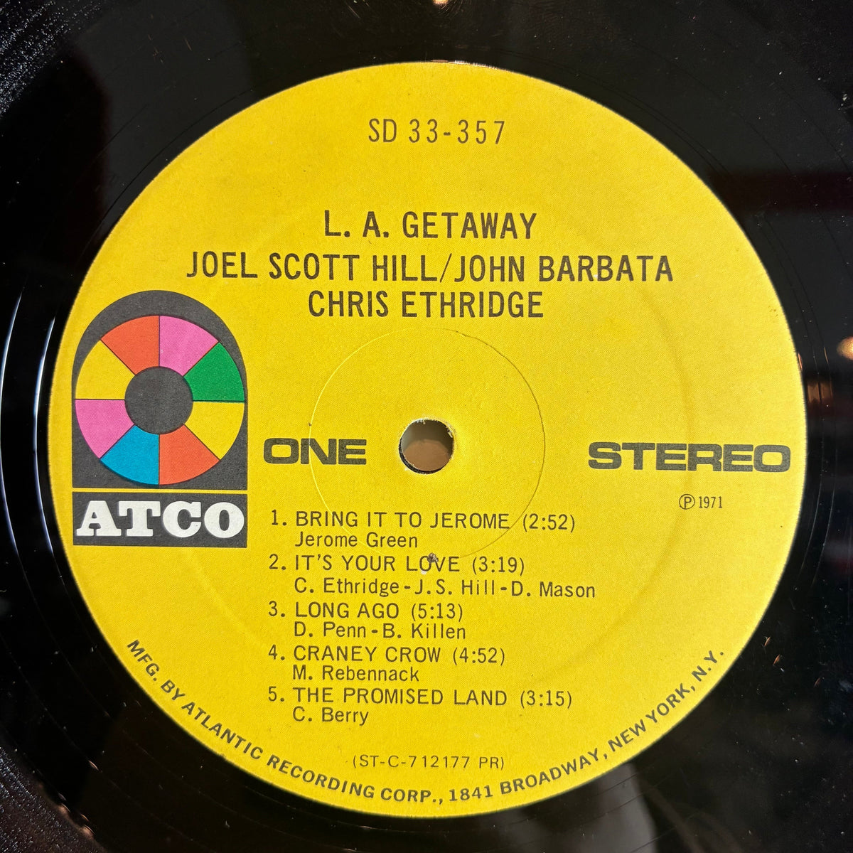 Joel Scott Hill - L. A. Getaway (VINYL) | Very Good (VG) Very Good (VG)-Classic Vinyl Record