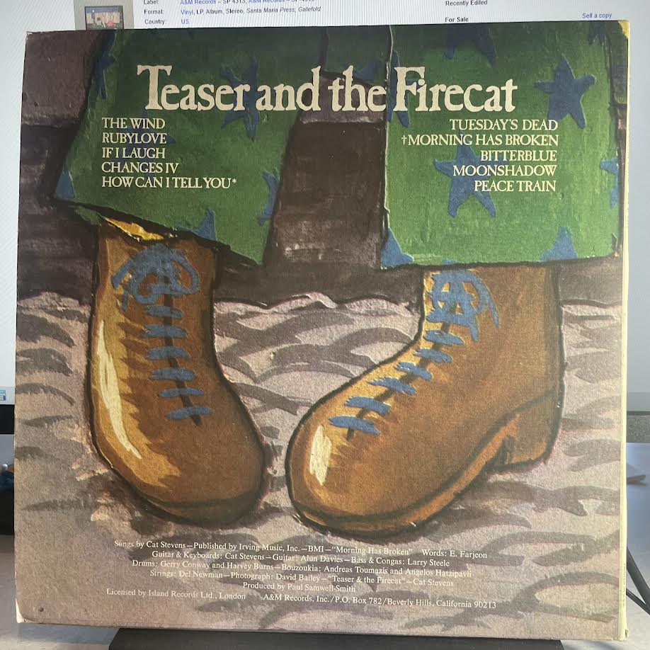 Cat Stevens - Teaser And The Firecat (VINYL) | Excellent+ (EX+) Excellent (EX)-Classic Vinyl Record
