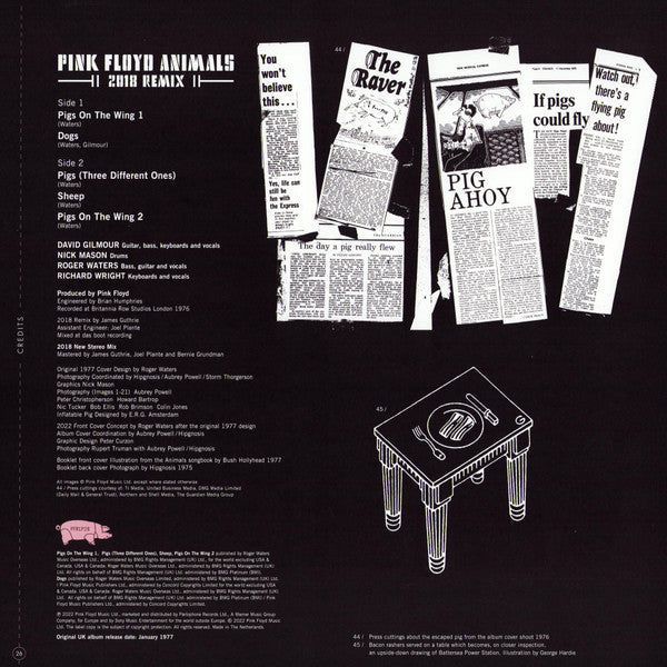 Pink Floyd - Animals (2018 Remix) | Mint (M) Mint (M)-Classic Vinyl Record