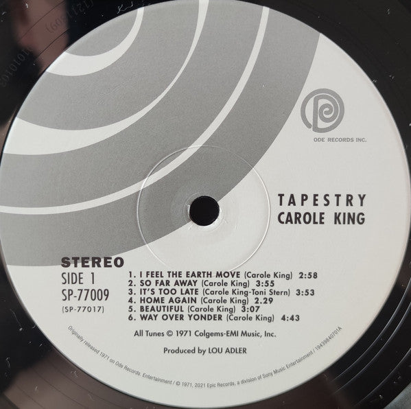 Tapestry (VINYL) | Mint (M) Mint (M)-Classic Vinyl Record