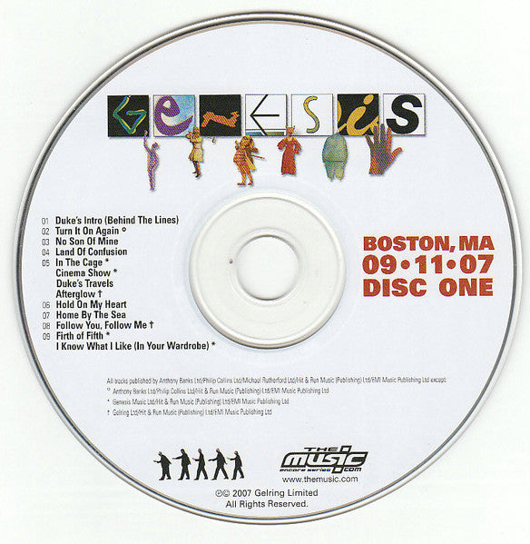 Genesis - Live - Boston, MA 09•11•07 (2xCD) | Excellent+ (EX+) Near Mint (NM)-Classic Vinyl Record