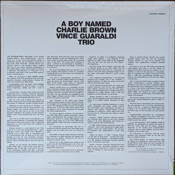 Vince Guaraldi Trio - A Boy Named Charlie Brown (VINYL) | Mint (M) Mint (M)-Classic Vinyl Record