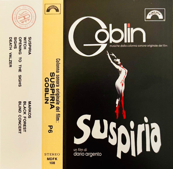 Goblin - Suspiria (Musiche Dalla Colonna Sonora)(CASSETTE - NOT OFFICIAL) | Mint (M) Mint (M)-Classic Vinyl Record